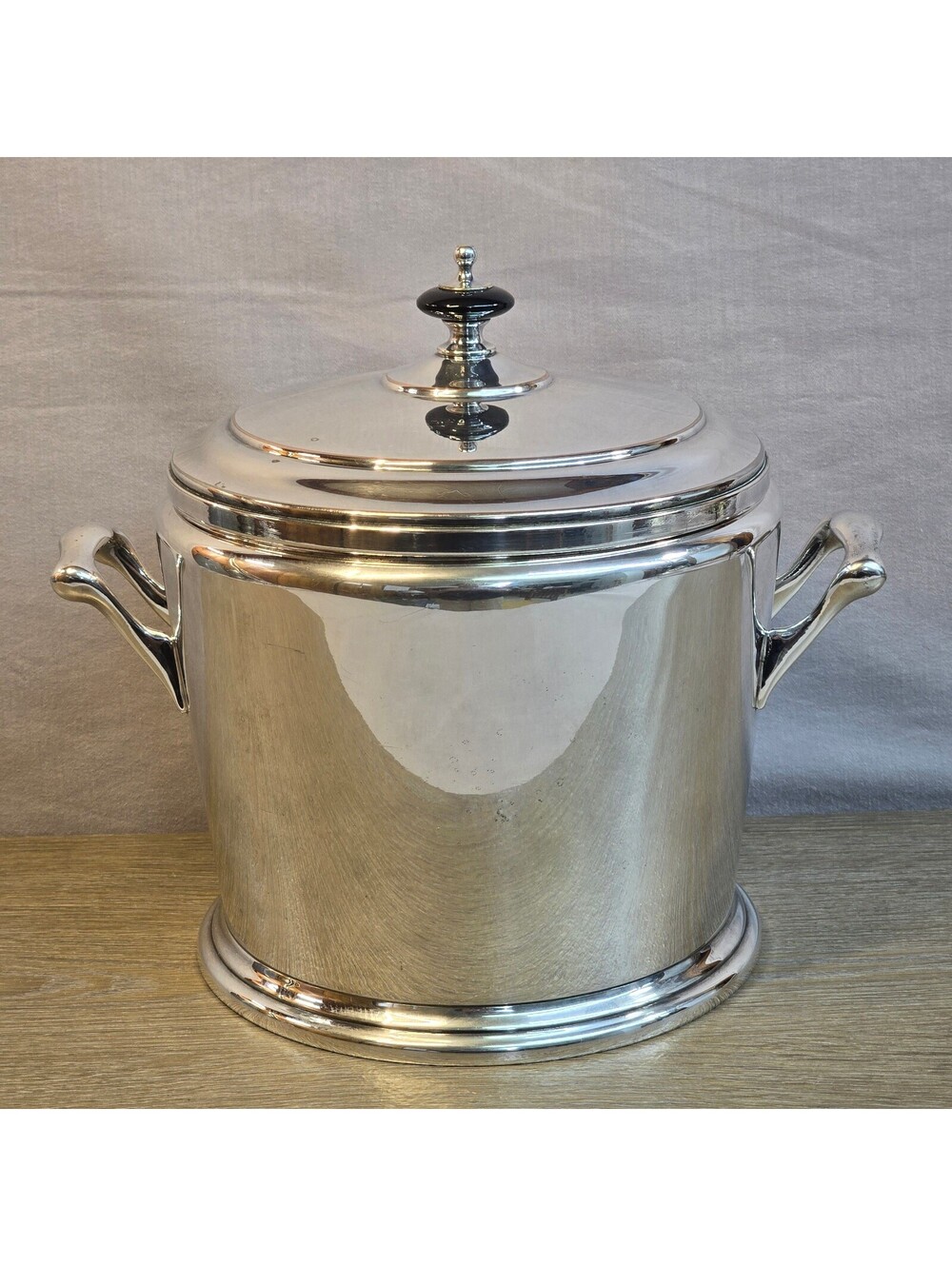 Vintage Silver Plated Ice Bucket Champagne Chiller Crescent Co - Repair Liner